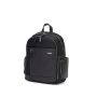 SQUADRA - Leather and Nylon Medium Backpack-Black