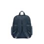 SQUADRA - Leather and Nylon Medium Backpack - Navy Blue