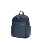 SQUADRA - Leather and Nylon Medium Backpack - Navy Blue