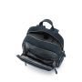 SQUADRA - S Backpack in Leather and  Nylon - Navy Blue