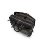 SQUADRA - Borsa Business 2 Manici 2 Comparti Pelle e Nylon-Nero