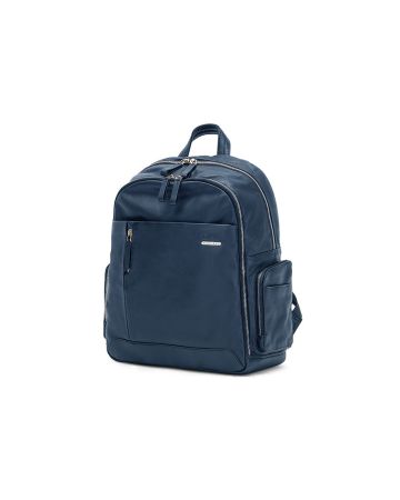 SQUADRA PLUS - Medium Backpack with Laptop Holder-Navy Blue 