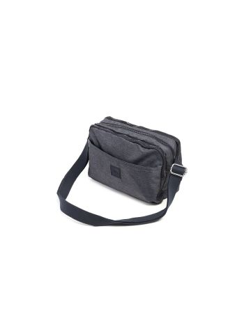 D-SNAP - Shoulder Bag 3 Compartments Multi Pockets-Blue Denim 