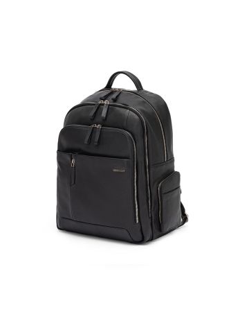 SQUADRA PLUS - Large Backpack with Laptop Holder-Black 