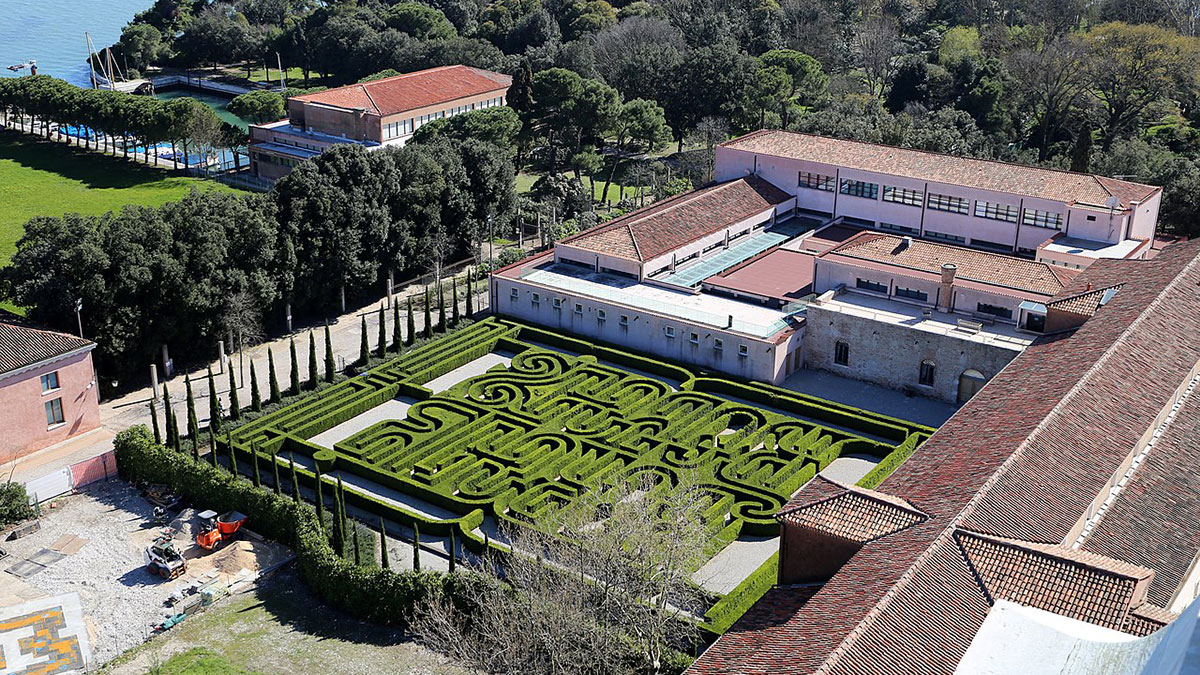 giardino con labirinto Isola di San Giorgio