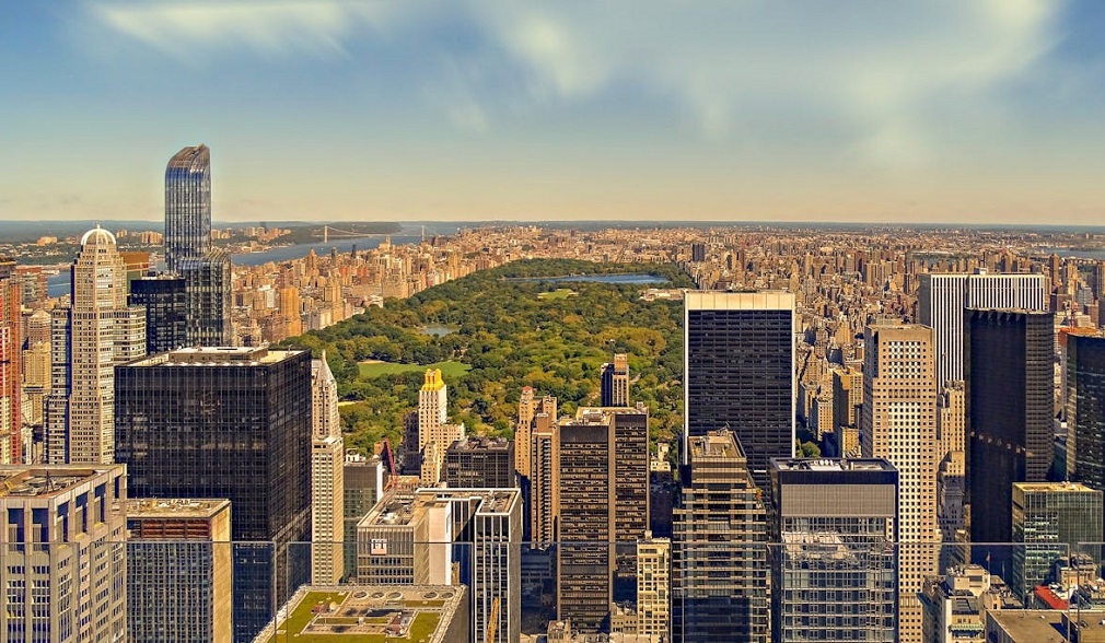 Central Park , veduta dall'alto